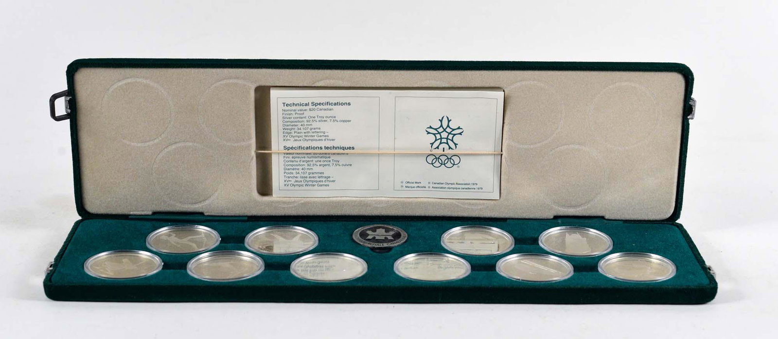 Calgary Olympic Games silver coins set - 1988 (1 of 4)