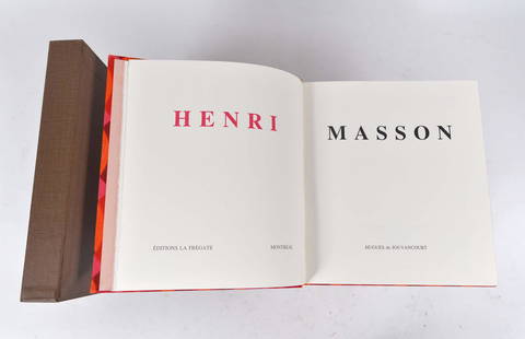 Hughes De Jouvancourt - Henri Masson - 1970: Hughes De Jouvancourt Henri Masson (1970) Description: Book XXI 21/100, initialized by the author, printed on velin lana paper, implementation by Hughes De Jouvancourt, Laflamme ltée of Québec,