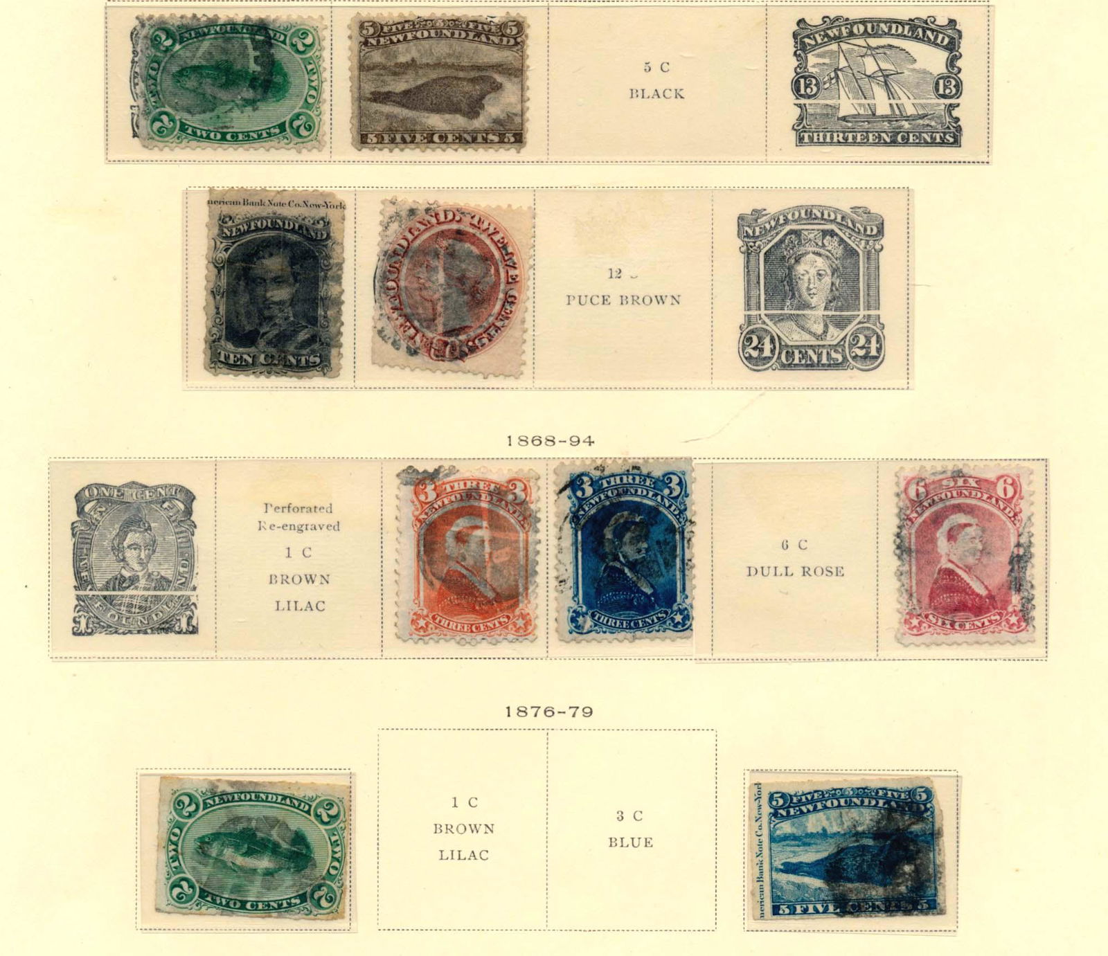 Newfoundland 1866-1947 collection, stamps F-VF **/*/o. (1 of 9)
