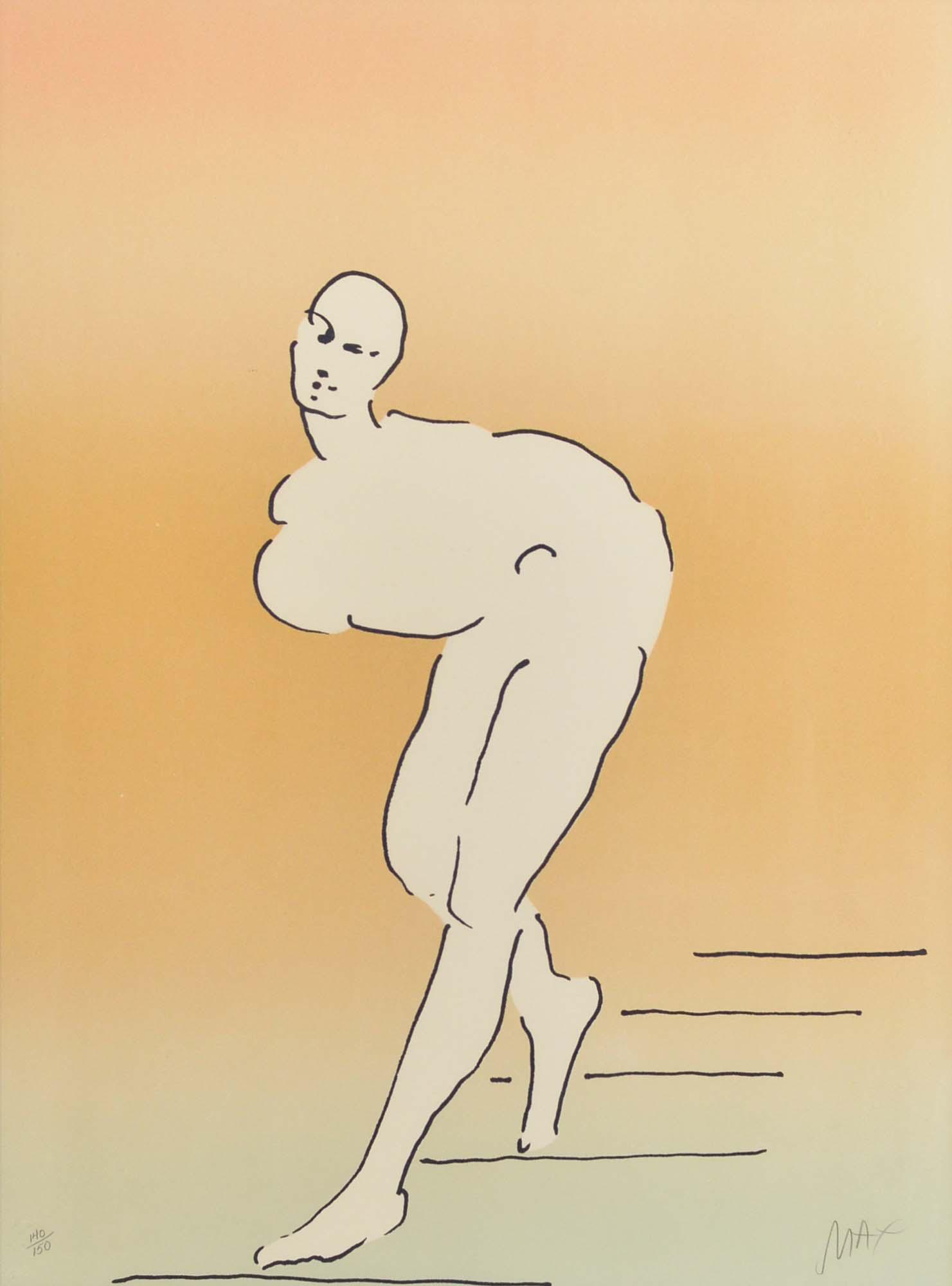 Max, Peter - The nude: Max, Peter (1937-) The nude Description: Litograph on paper, 140/150, signed on lower right Max Dimension (PO): 27" x 20" Dimension (CM): 68.6 x 50.8 cm Condition report: Upon re