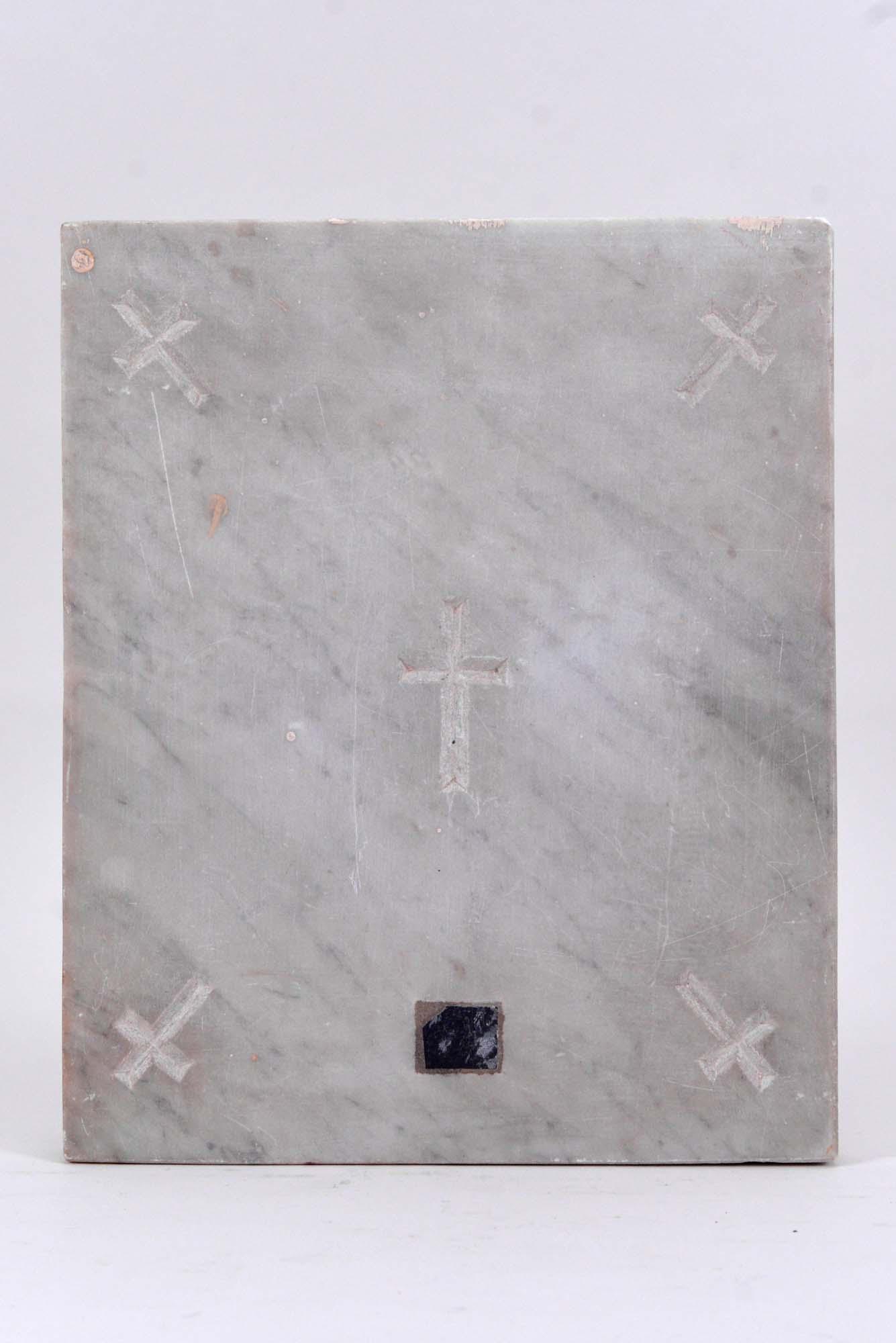 Church altar stone with saint relic (1 of 4)
