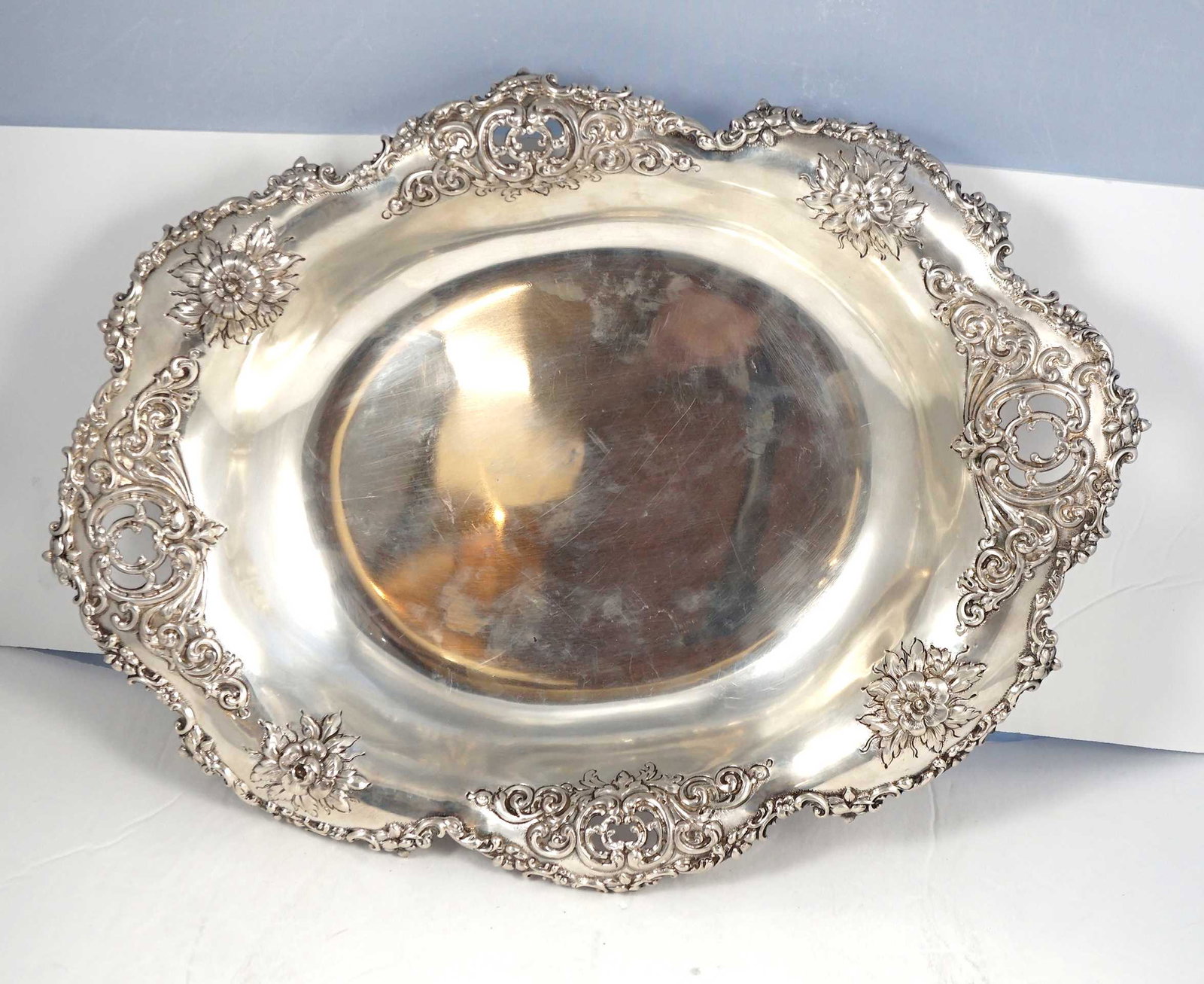 USA Tiffany & Co. Sterling Silver  16 Inch Platter # (1 of 7)