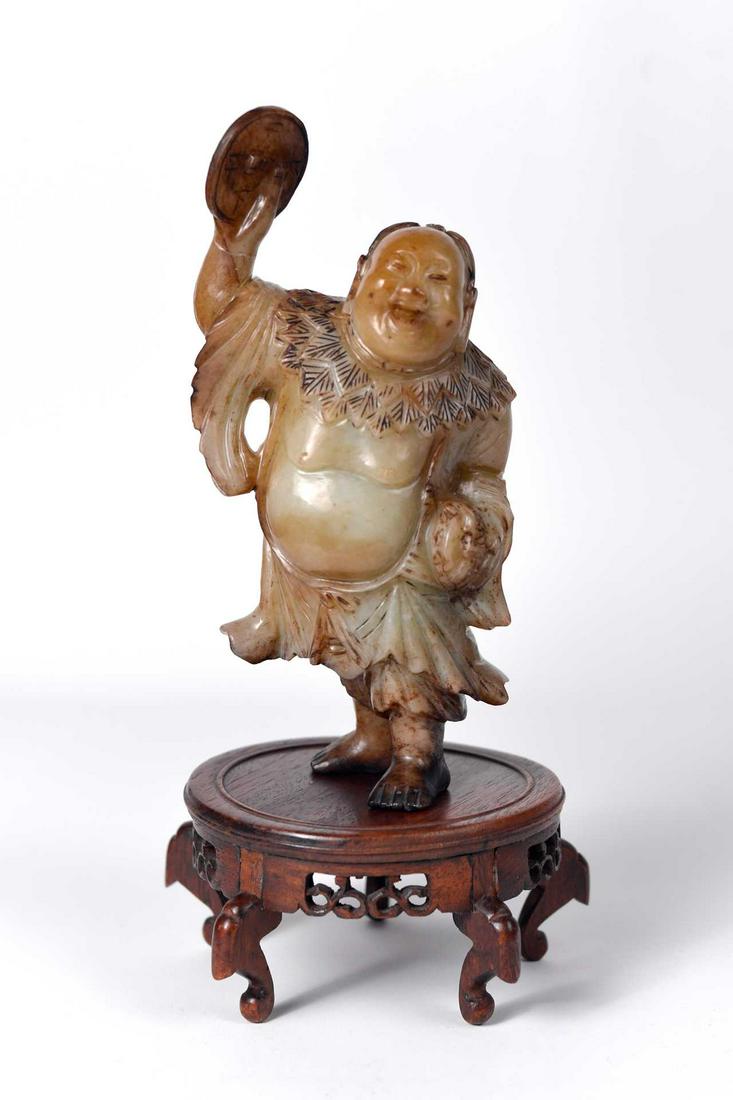 Antique jade sculpture, Buddha (1 of 6)