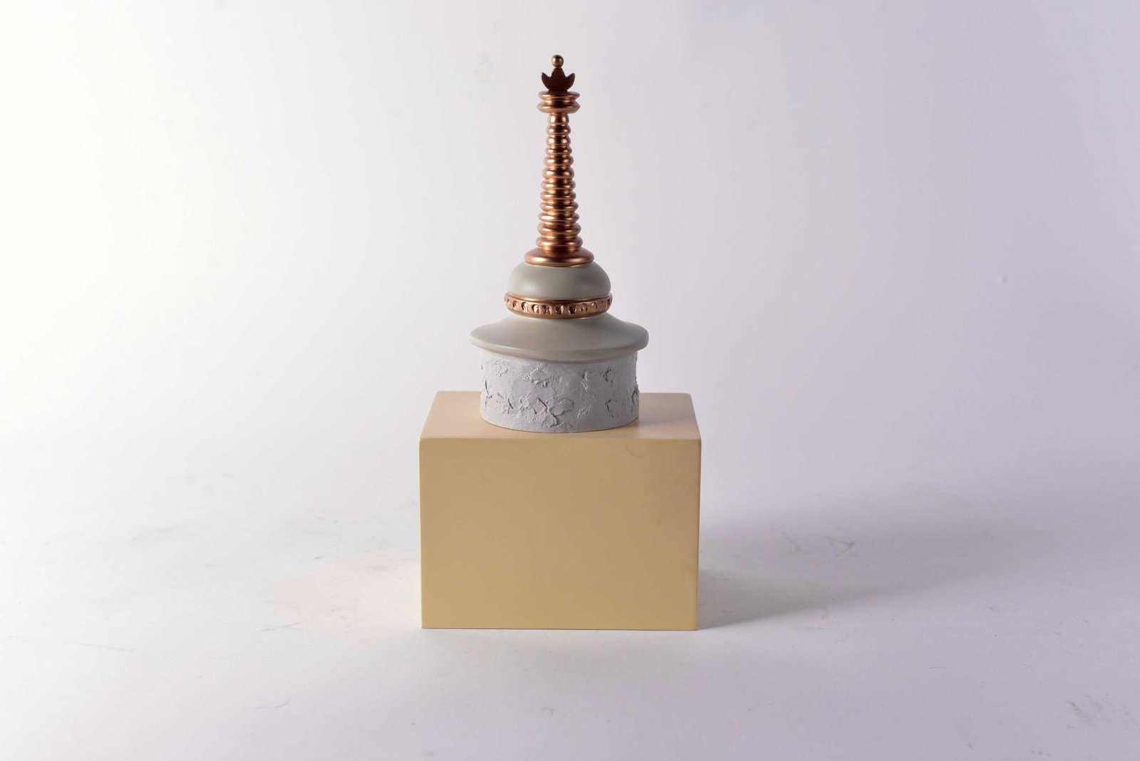 HergÃ© (Georges Remi) - Chorten tower statuette - 2019 (1 of 5)