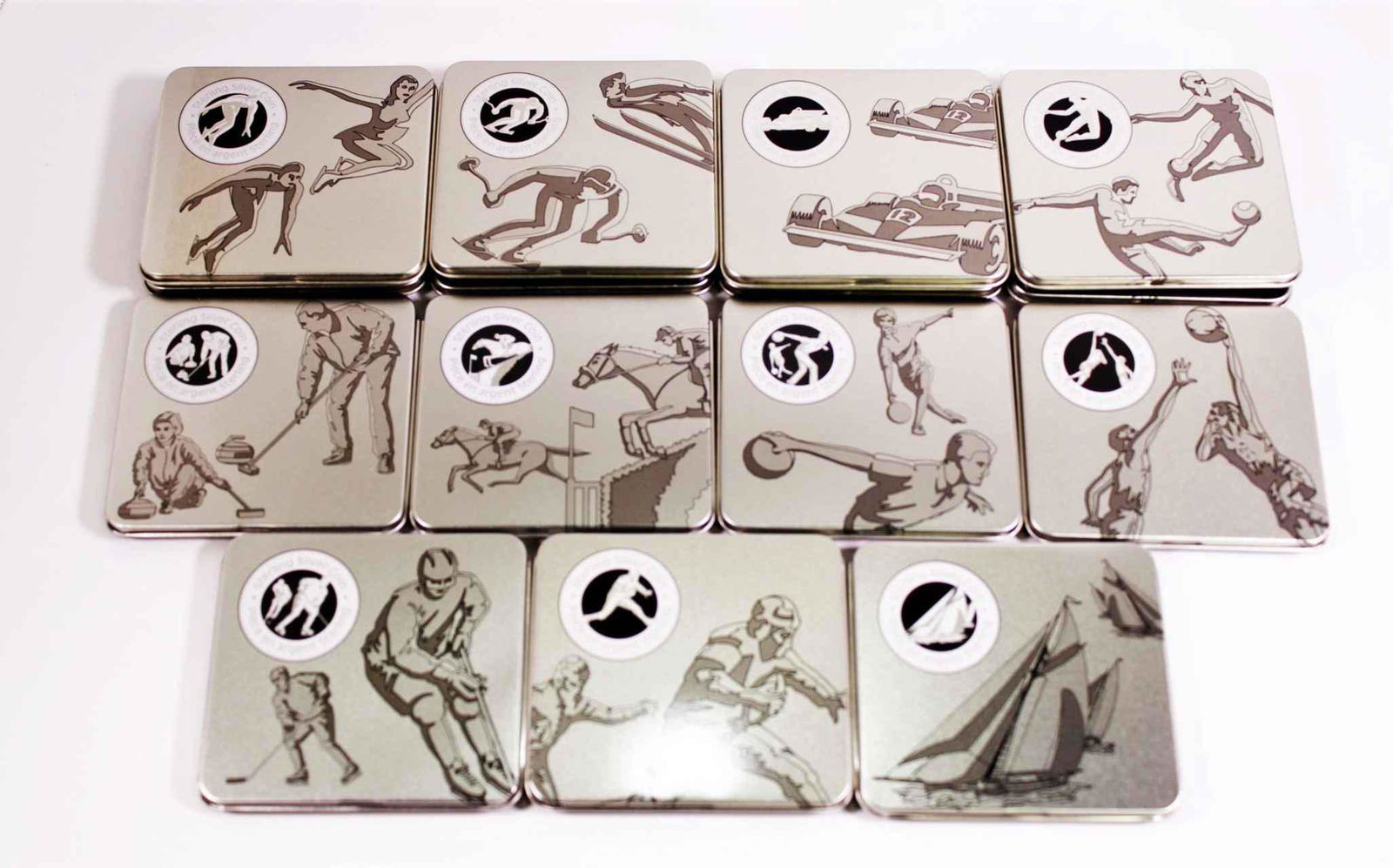 Canada 50 Cents 1998-2000 Sport Firsts .925 AG Proof (1 of 8)