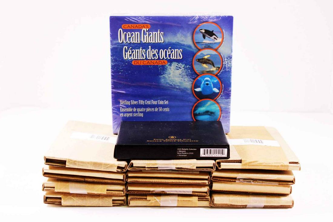 Canada 50 Cents 1998-2005. A Lot of 17 coins .925 AG (1 of 4)