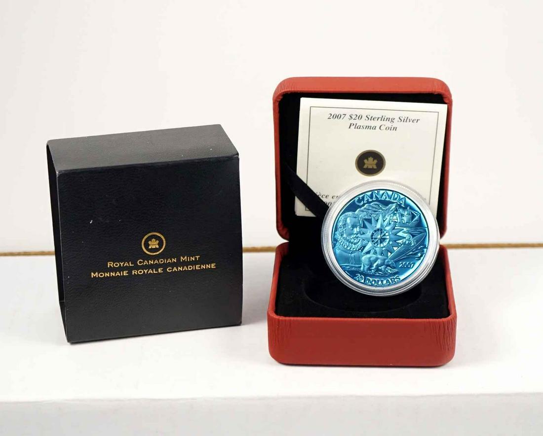 Canada $20 Dollars 2007 Plasma .925 AG Coin Proof (1 of 2)