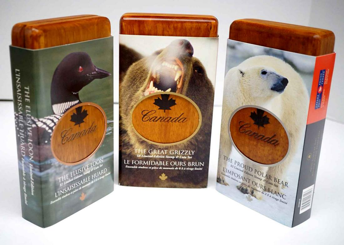 Canada 2004. A Lot of 3 Coin and Stamp Sets Proof (1 of 3)