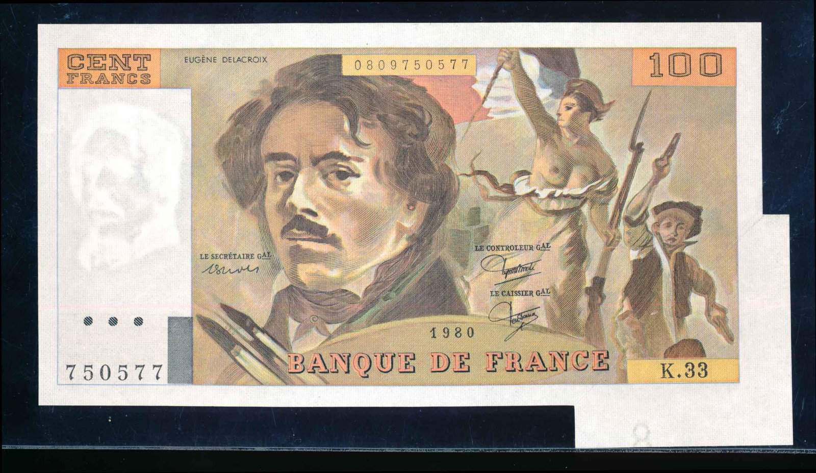 France Error Note 1977 100 Francs P-149f PCGS Banknote Choice About New (1 of 3)