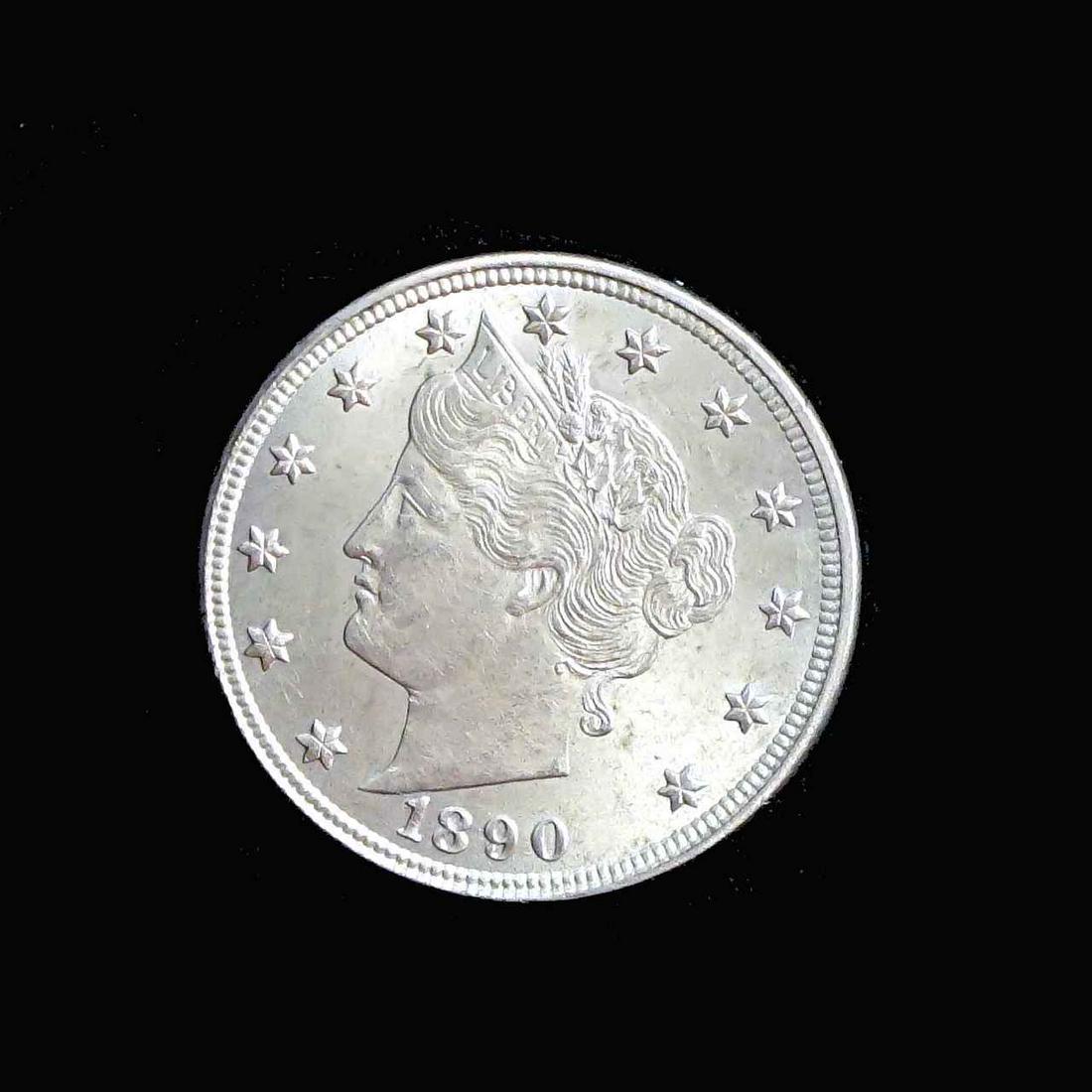 USA 1890 5 Cents KM# 112 Extra Fine (1 of 2)