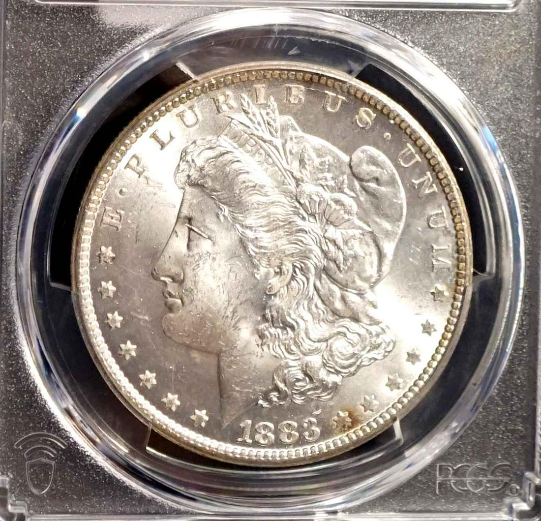 USA $1.00 Morgan Dollar 1883-CC PCGS MS-63 (1 of 3)