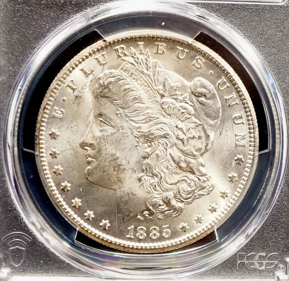 USA $1.00 Morgan Dollar 1885-CC PCGS MS-63 (1 of 3)