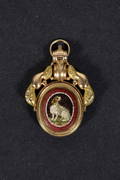 Antique pendant, gold and micro mosaic (1 of 5)