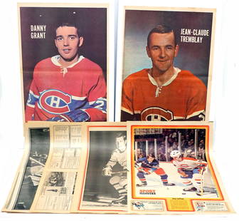 LNH superstars Posters: LNH superstars Posters Description: Lot of 20 Posters from Sport Images Magasine, Henri Richard, Bobby Orr,Ted Harris, Ken Dryden, Maurice Richard , trio with Toe Blake, Jean Beliveau, Terry Harper, J