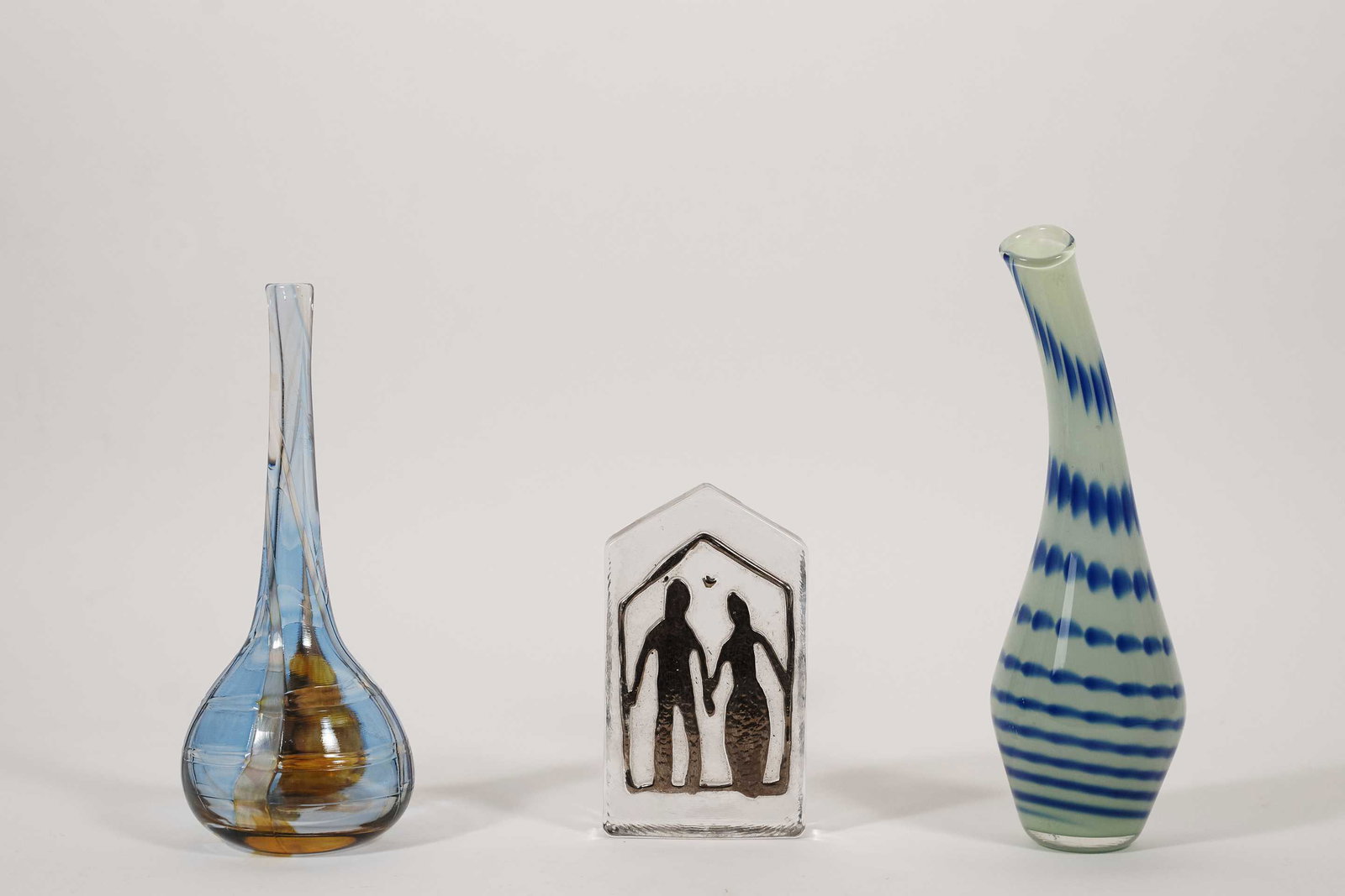 Three pieces of blown glass (1 of 10)