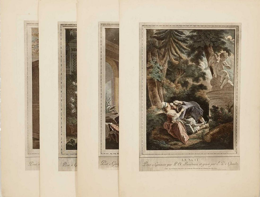 Beaudouin, Pierre-Antoine - Ensemble de 4 eaux-fortes - 1765 (1 of 5)