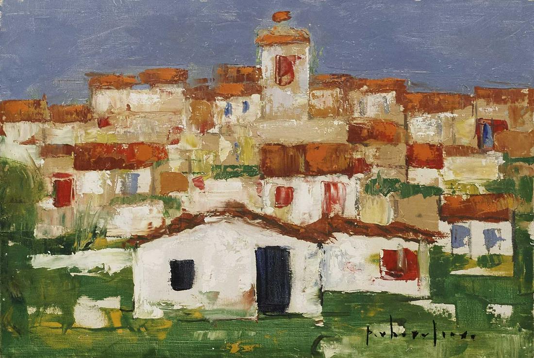 Beaulieu, Paul-Vanier - Petit paysage de Provence #13 - 1938: Beaulieu, Paul-Vanier (1910-1996) Petit paysage de Provence #13 (1938) Description: Oil on canvas signe on lower right P. V. Beaulieu, label of Galerie d'art Bernard Desroches Dimension (PO): 9 1\2''