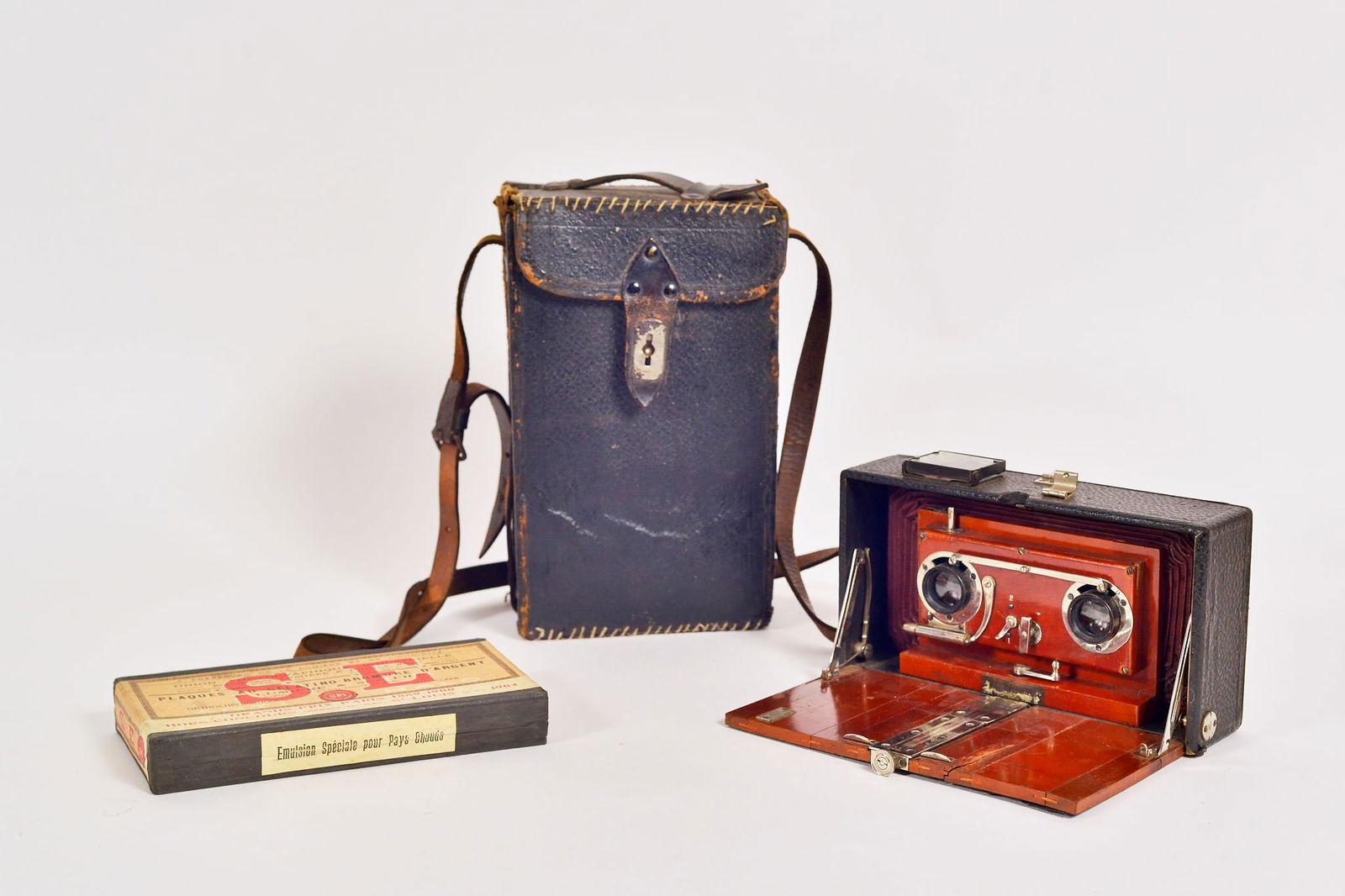 New-Folding - Camera stéréoscopique antique - Début XXe Siècle (1 of 5)