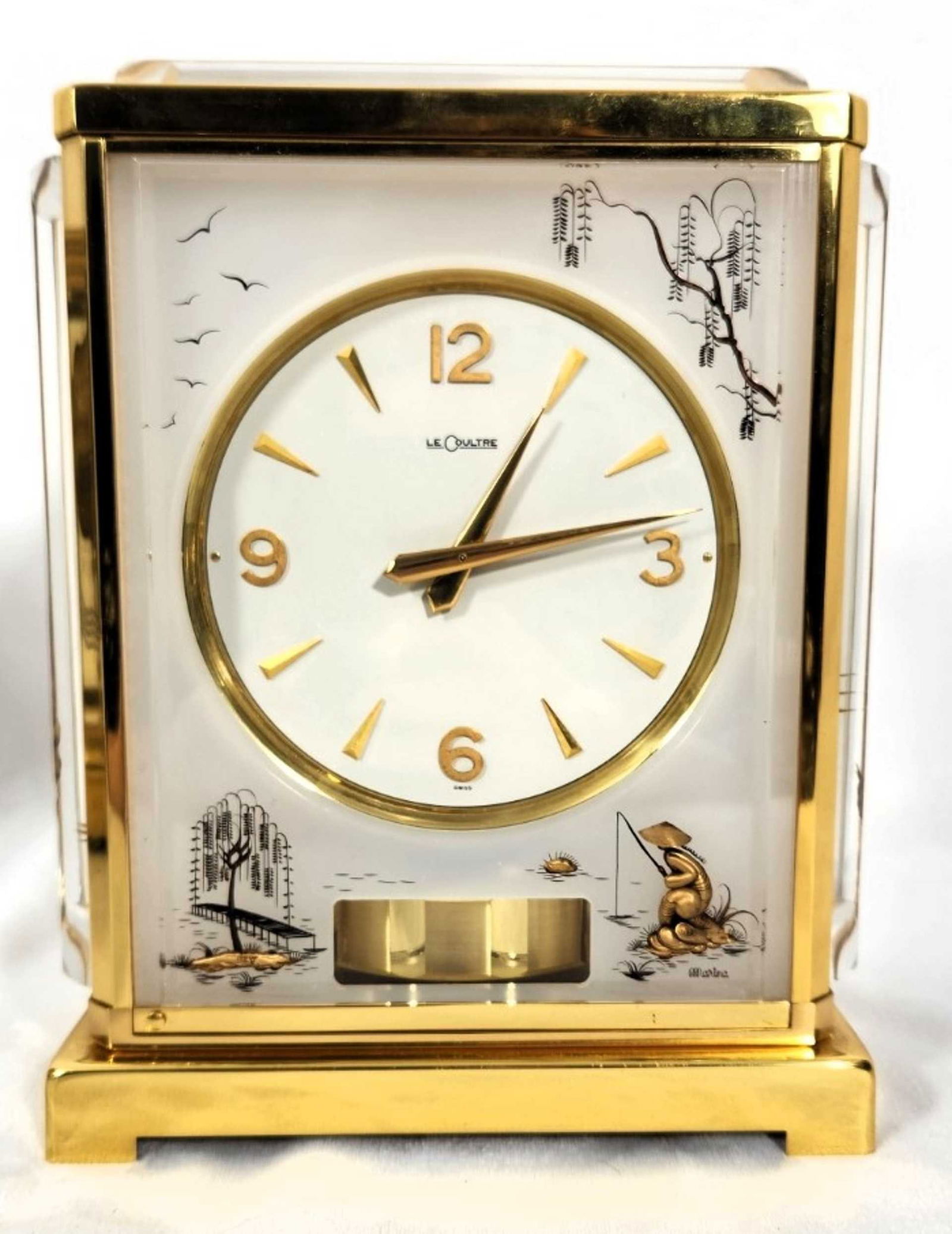 Jaeger-LeCoultre - Atmos Marina Chinoiseries Harbour Clock - 1960's (1 of 5)