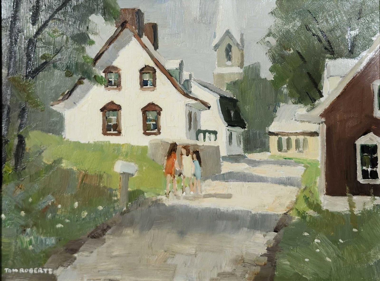 Roberts, Tom - Summer afternoon- Chateau Richer: Roberts, Tom (1856-1931) Description: Oil on panel, labels from Tom Roberts and The Fine Art Galleries at the back, signed on the front lower left Tom Roberts Dimension (PO): 12 x 16 Dimension (CM): 3