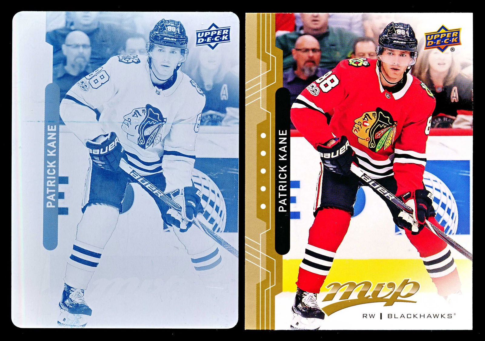 2018-19 UD MVP #130 Patrick Kane Printing plate with card 1/1 (1 of 2)