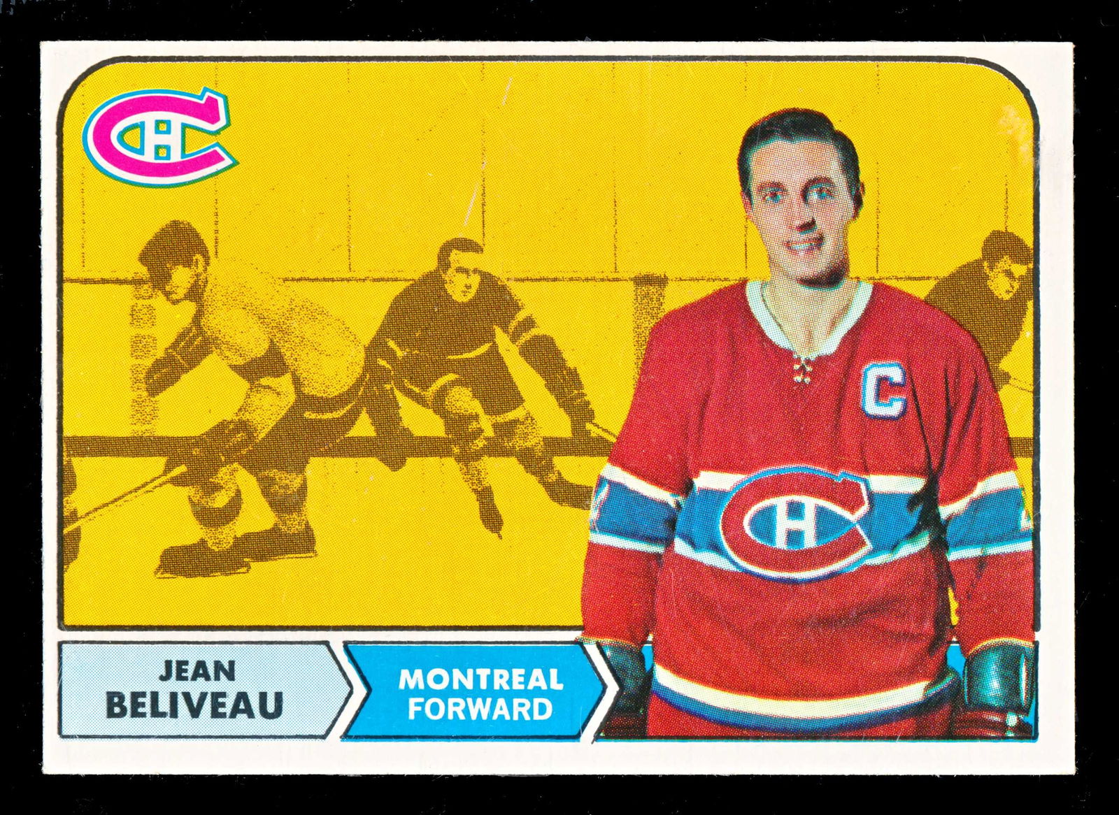 1968-69 Topps #61 Jean Beliveau Card Graded (1 of 3)