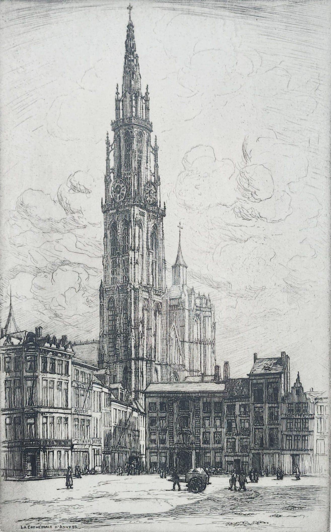Armington, Caroline - La cathédrale d'Anvers: Armington, Caroline (1875-1939) La cathédrale d'Anvers Description: Engraving signed on the lower right Caroline Armington, titled and numbered on the left 47/100 Dimension (PO): 14.5" x 9" Dimen