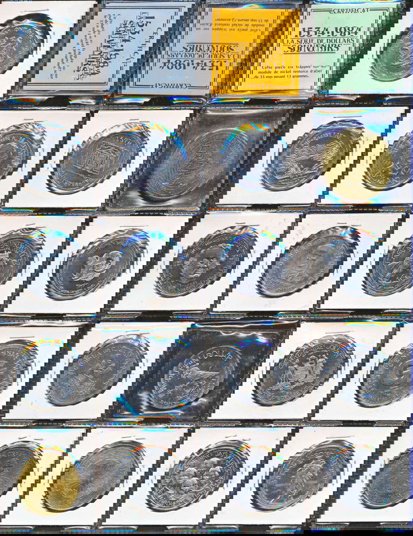 CANADA 1973-2000. A Lot of 21 Trade Dollars Unc (1 of 4)