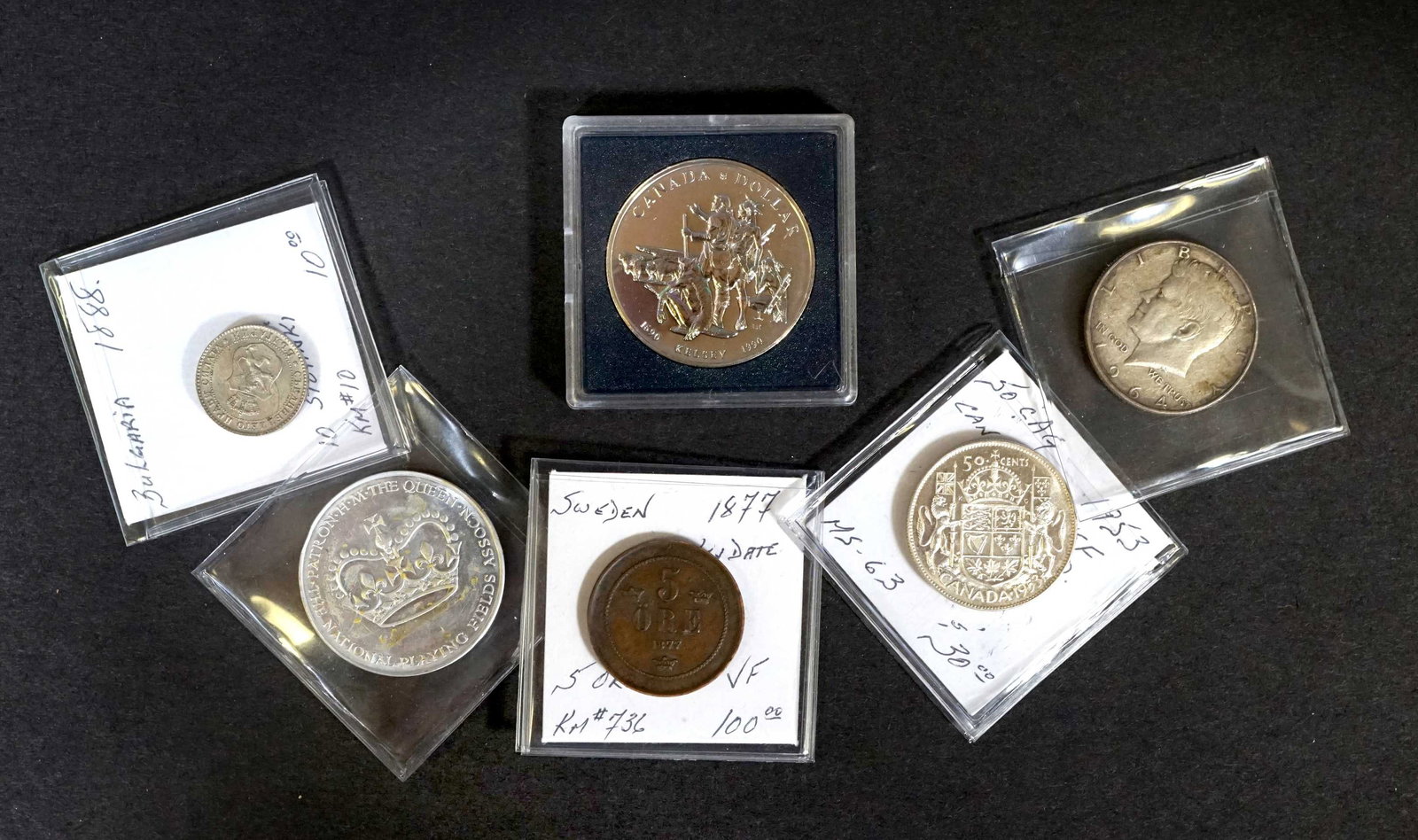 WORLD 1877-1990 The Last Lot 6 Mixed Coins Very Fine-Unc (1 of 3)