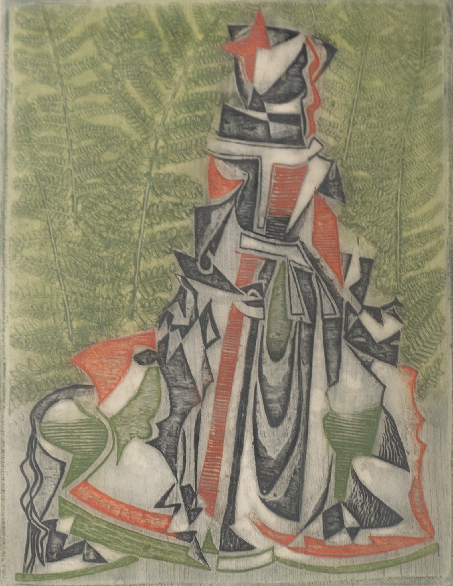 Fiorini - Green background abstraction (1 of 4)