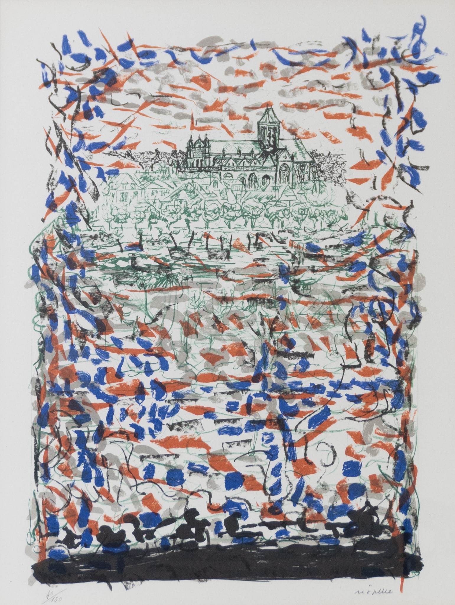 Riopelle, Jean-Paul - "Vue de chez Monet" - 1988 (1 of 5)