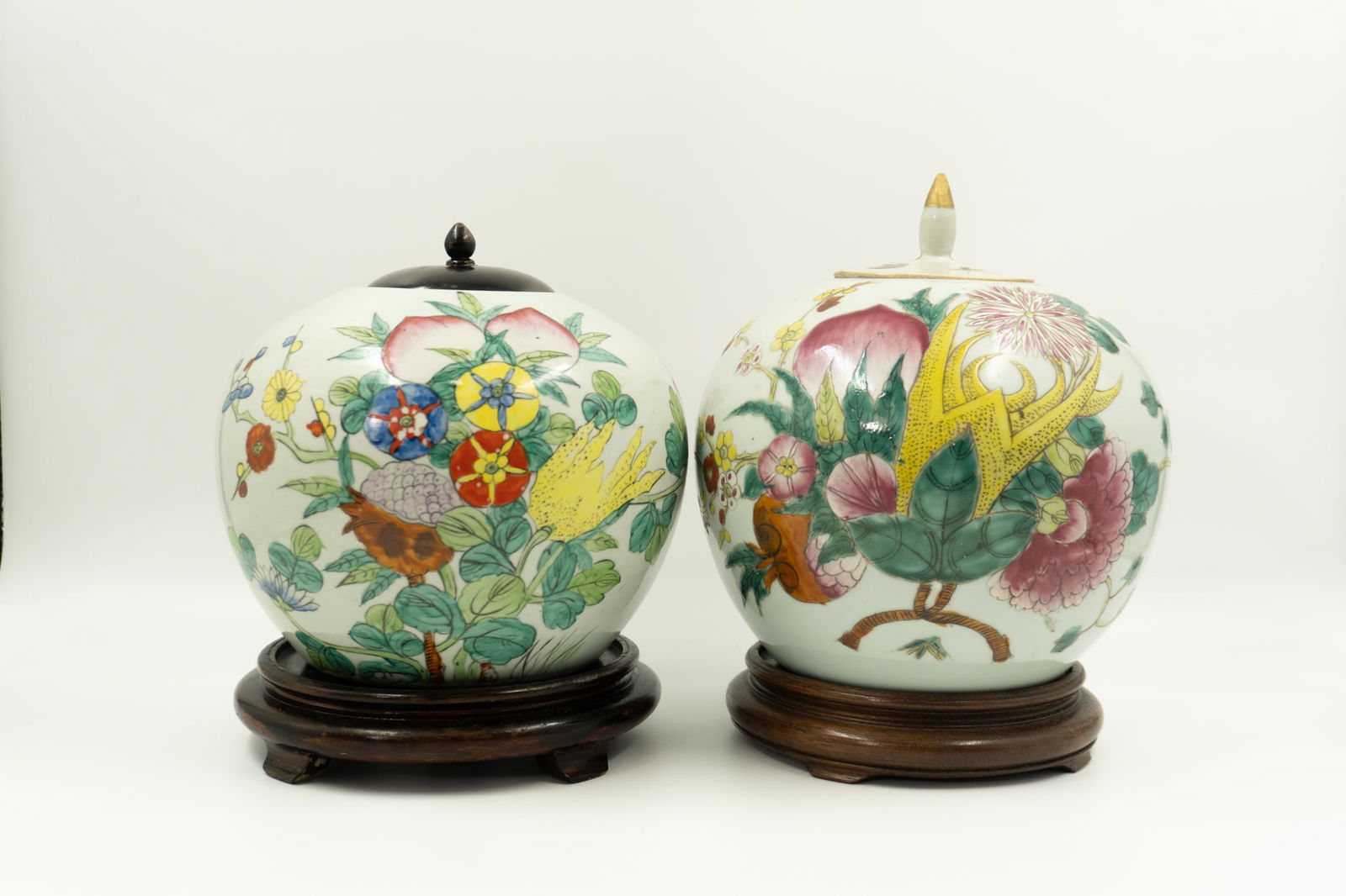 Pair antique ginger jars - Fin XIXe-début XXe (1 of 6)