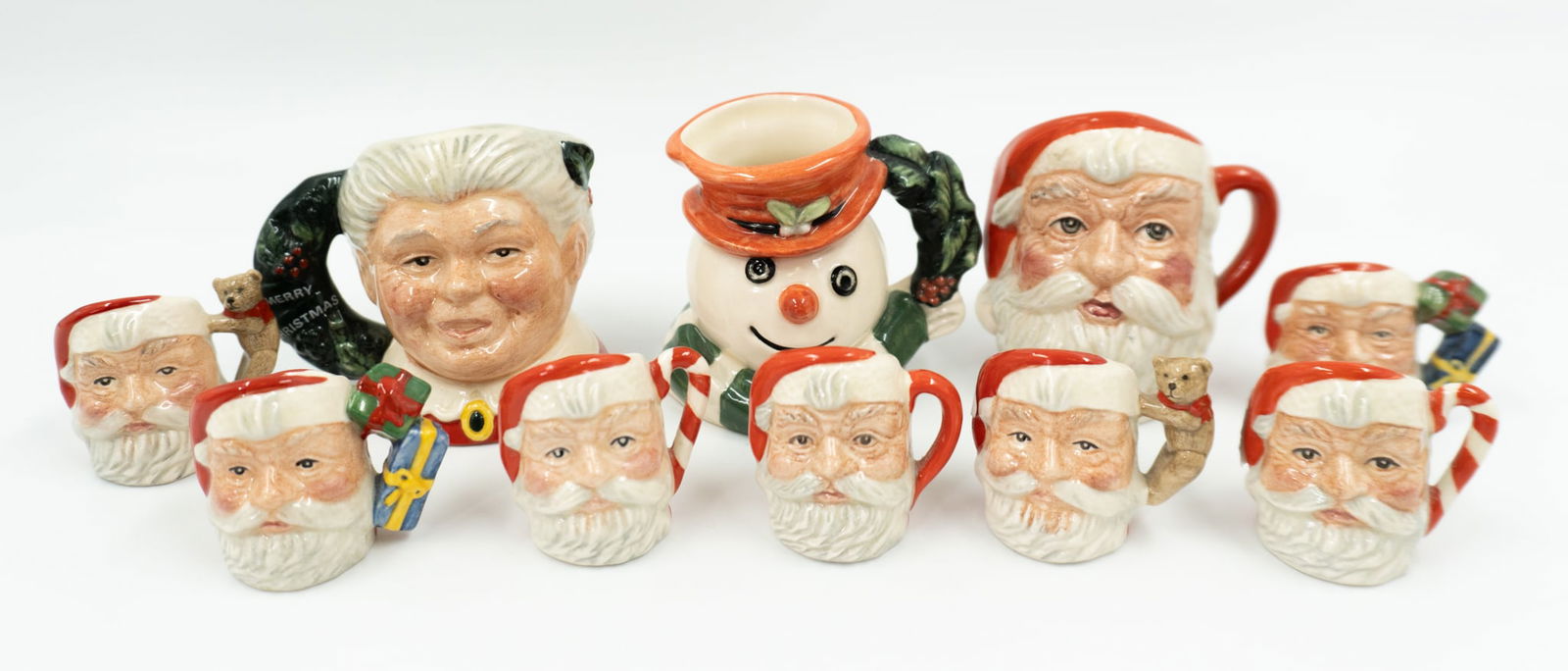 Royal Doulton - 9 miniature Toby Jugs, Christmas (1 of 6)