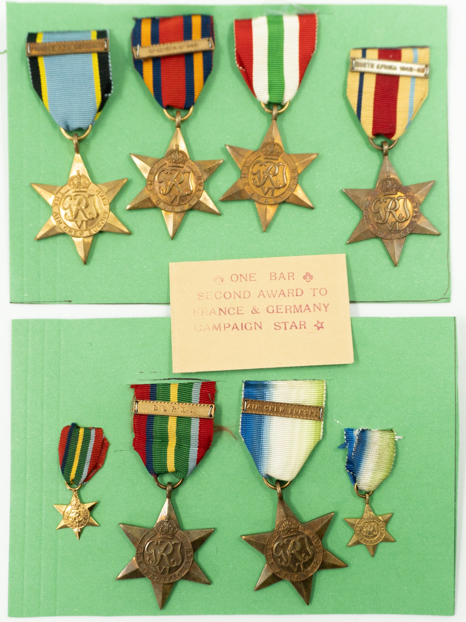 Collection of World War II Star medals (1 of 4)