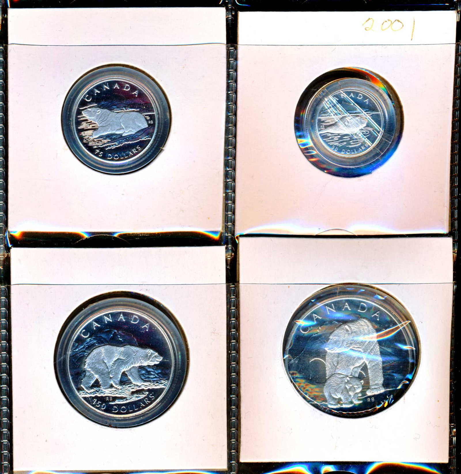 CANADA - Platinum Set 1/10 1/4 1/2 1 ounce 1990 (1 of 2)