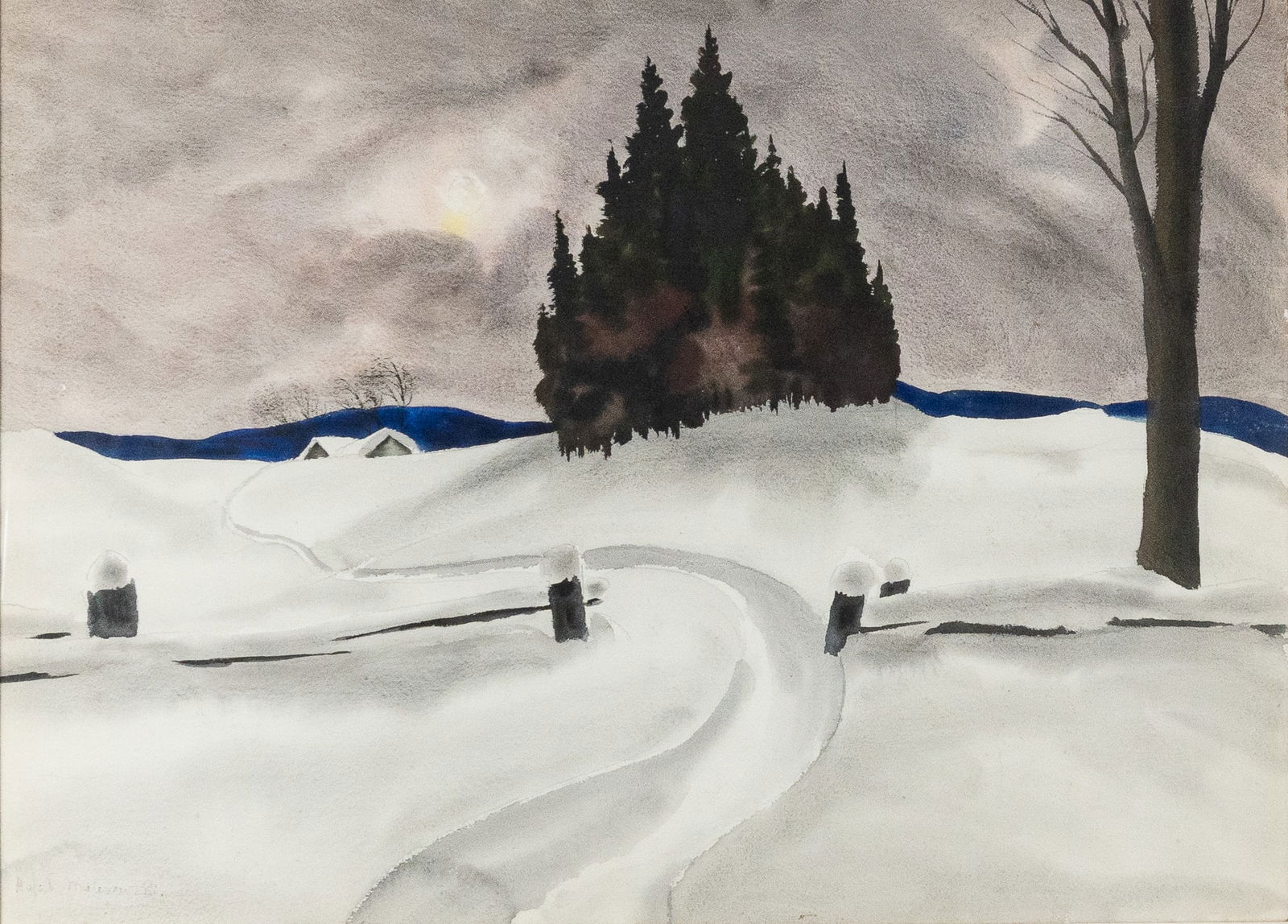 Malczewski, Rafal - Chemin enneigé (1 of 4)