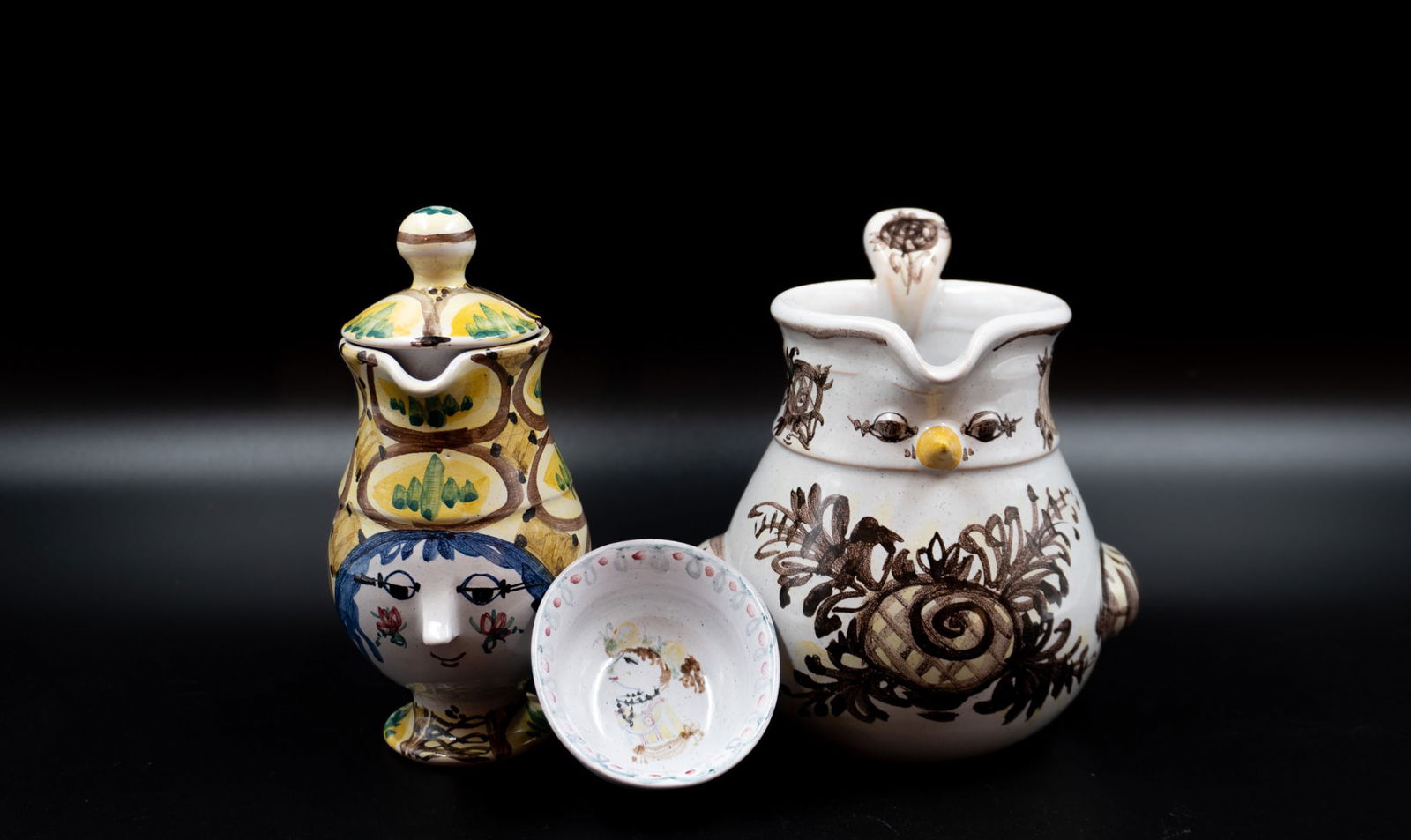 WIINBLAD, Björn - Ceramics set - 1er: 1961  2nd: 1970  3rd: 1953 (1 of 9)