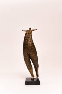 Bélanger, Gérard - Bronze "Danseuse étoile": Bélanger, Gérard (1936-2019) Bronze "Danseuse étoile" Description (FR): Bronze à patine brune et dorée, signé G. Bélanger EA A1/11 sur la jambe gauche. Repose sur une base en marbre noir. Descr