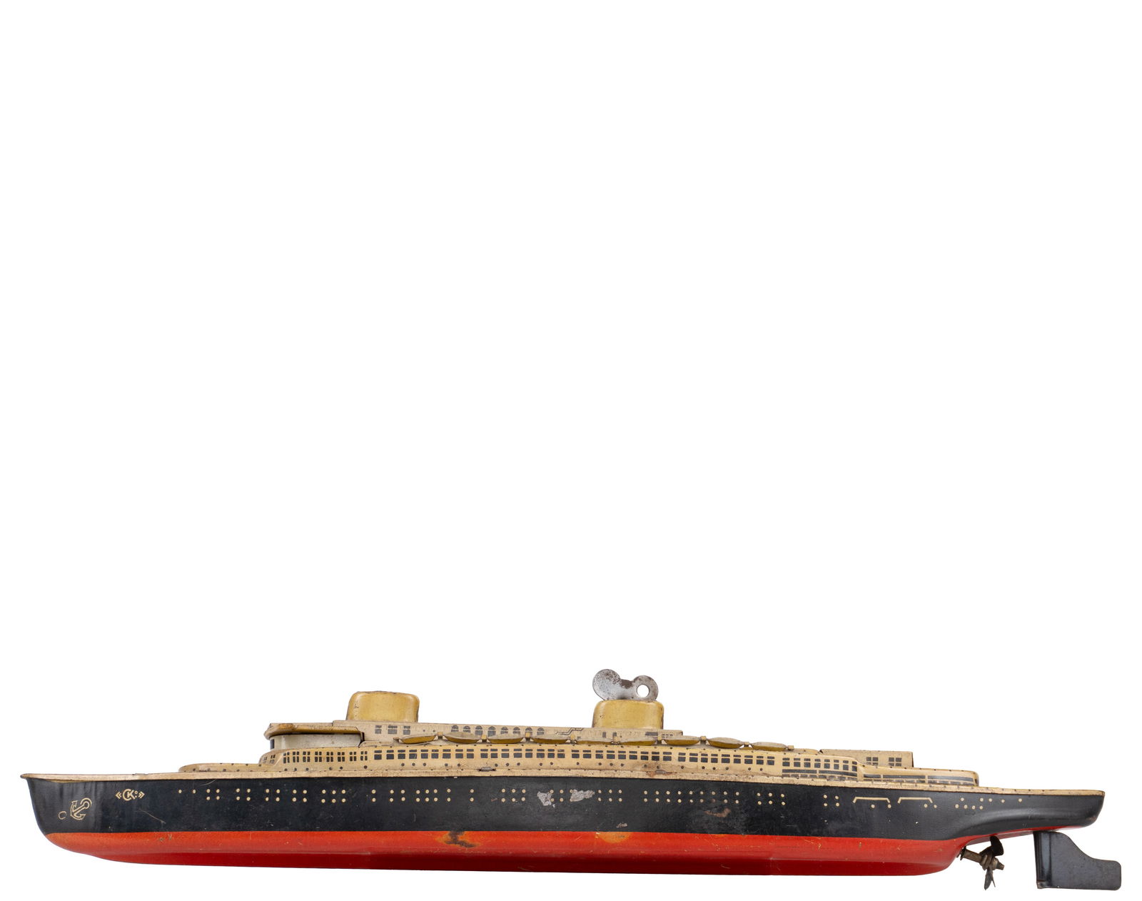 CKO - Wind up tin ocean liner - 1950,s (1 of 2)