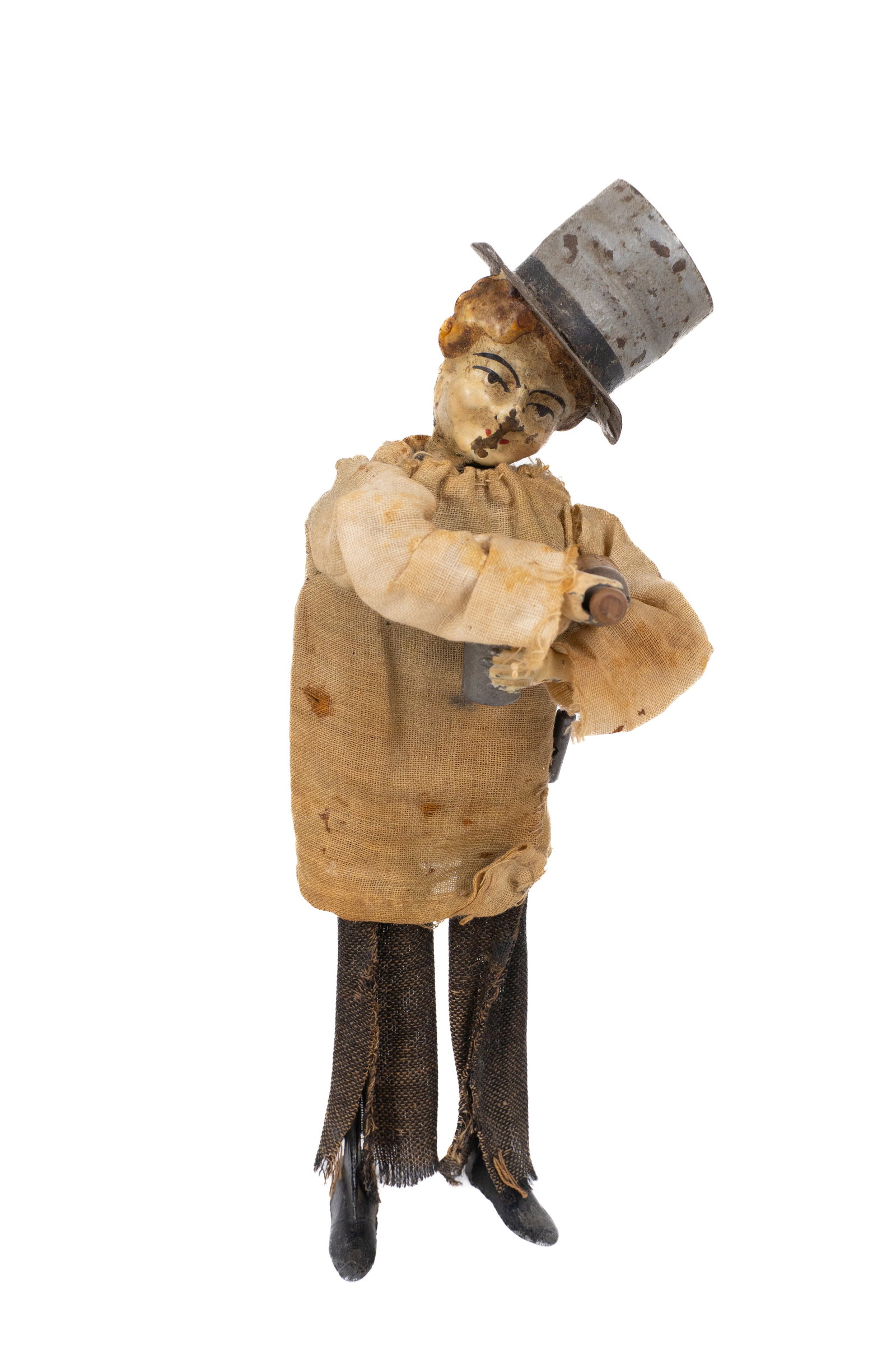 Fernand Martin - Le pochard , wind up toy - 1902: Fernand Martin (1849-1919) France Le pochard, jouet à remonter (1902) Secoue la bouteille et porte le verre à ses lèvres, fonctionnel Dimension: Hauteur 8" Hauteur 20 cm Rapport de cond