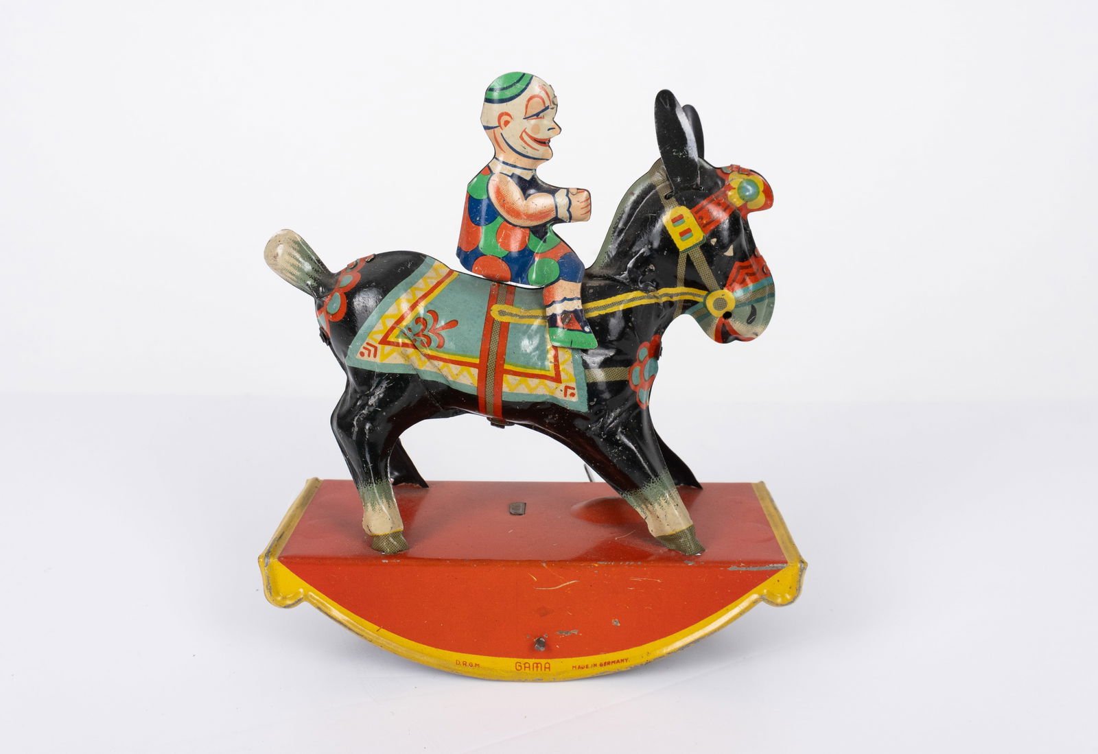 Gama - Wind-up clown on donkey - Début XXe siècle (1 of 2)