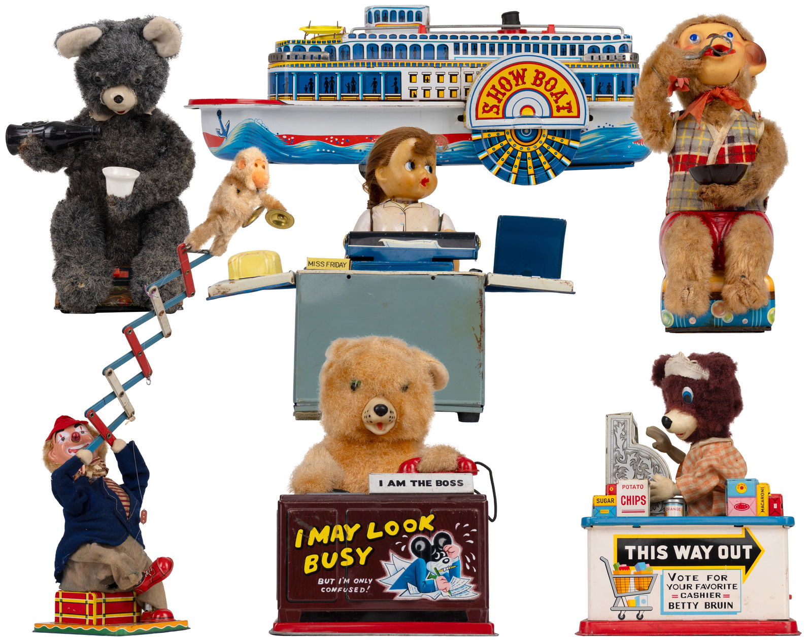 Lot of vintage battery operated toys - 1950-60's (1 of 8)