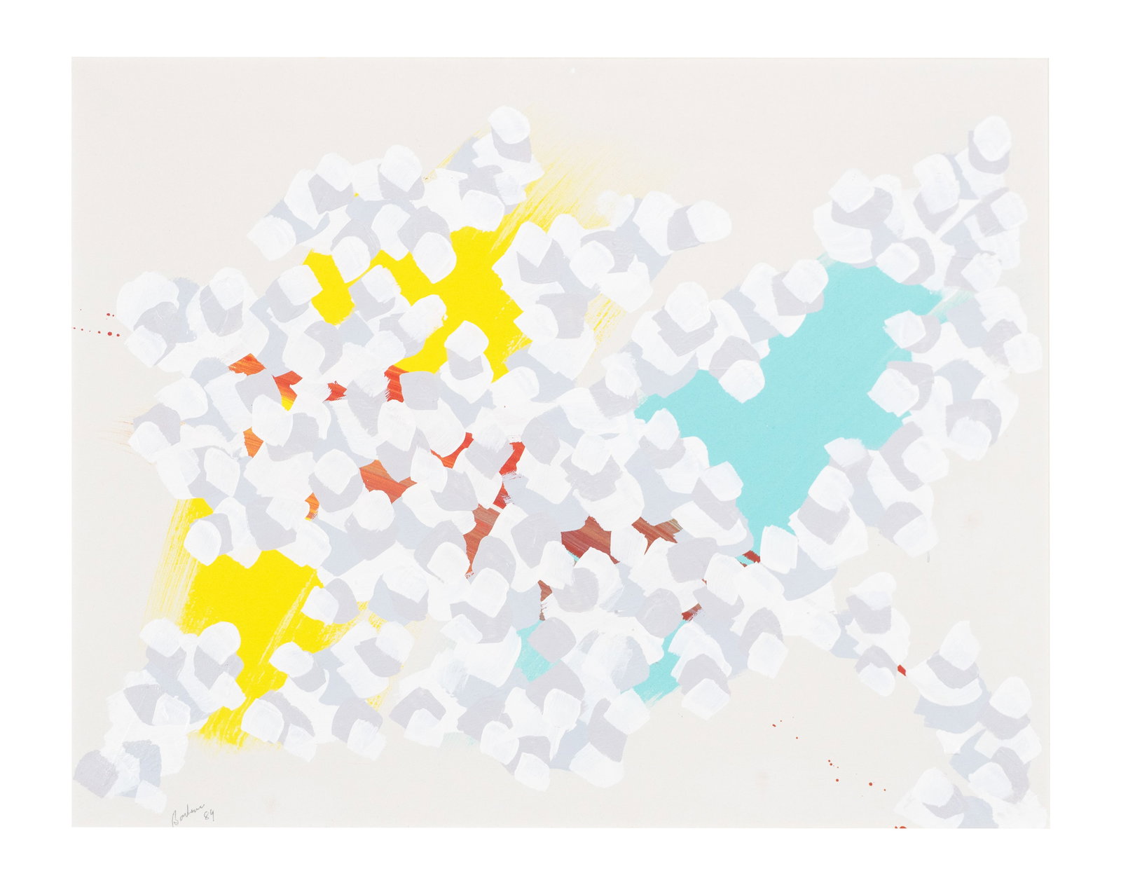 Barbeau, Marcel - "Le Lac de la Courbe" - 1989: Barbeau, Marcel (1925-2016) "Le Lac de la Courbe" (1989) Description (FR): Acrylique sur toile signée en bas à gauche Barbeau 89, contre signée, datée et titrée au dos Description (EN): Acrylic o