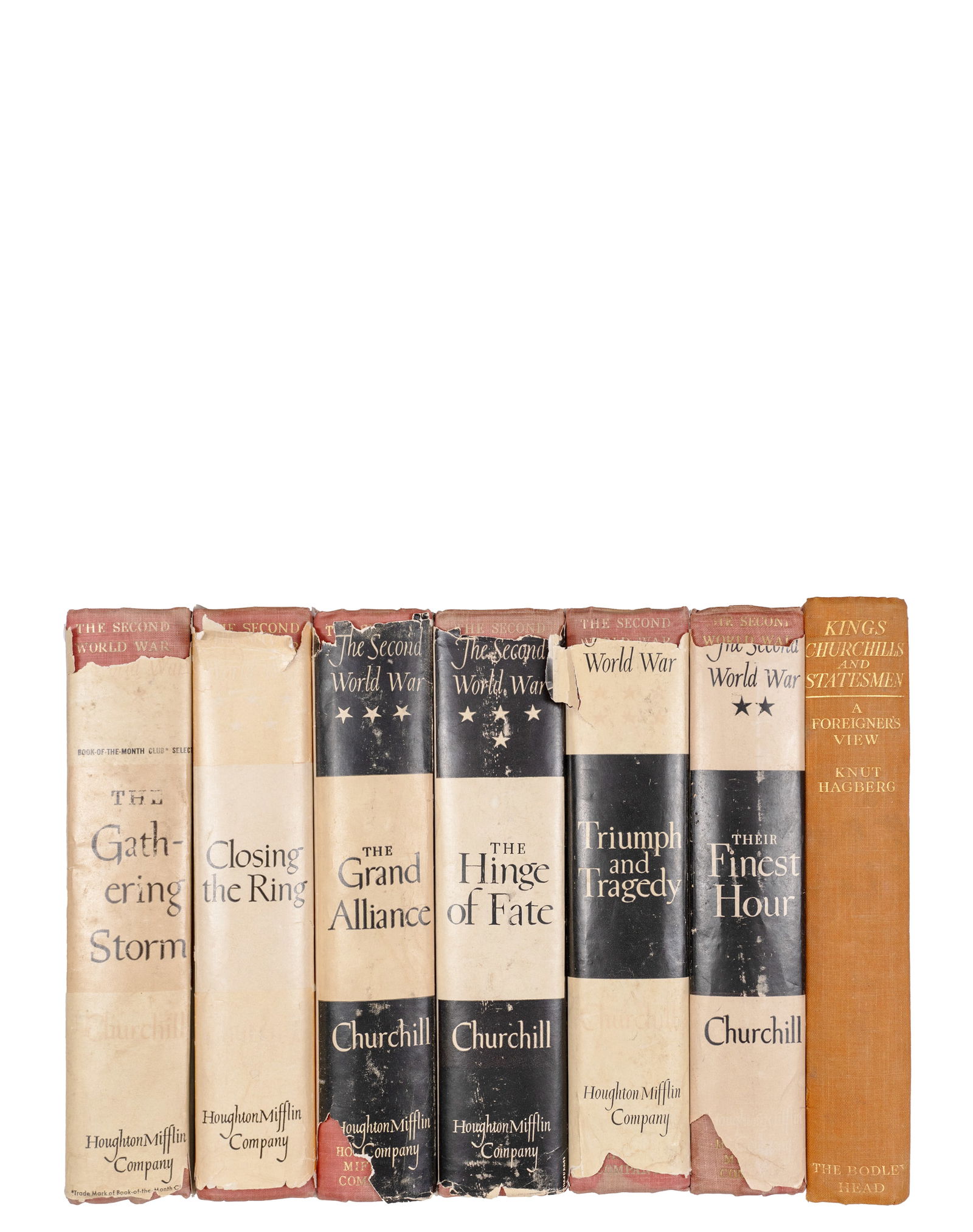 Churchill, Sir Winston - Works, World War II - 1929, 1948-1953: Churchill, Sir Winston (1874-1965) Works, World War II (1929, 1948-1953) Description (FR): Inclut la série de 6 volumes de l'édition Book -of-the-month-club sur la Seconde Guerre Mondiale, on ajoute