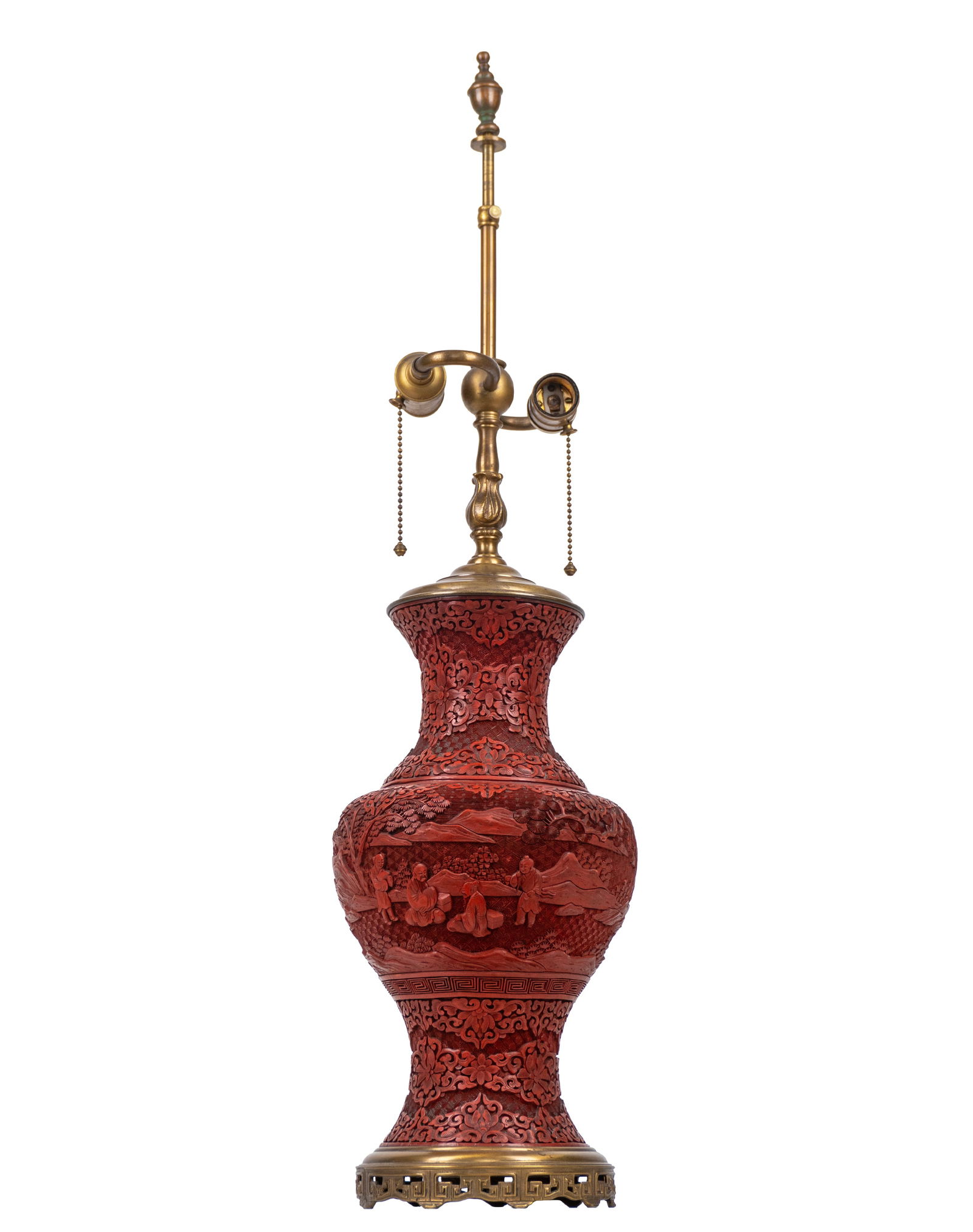 Cinnabar lamp - Mi XXe siècle (1 of 4)