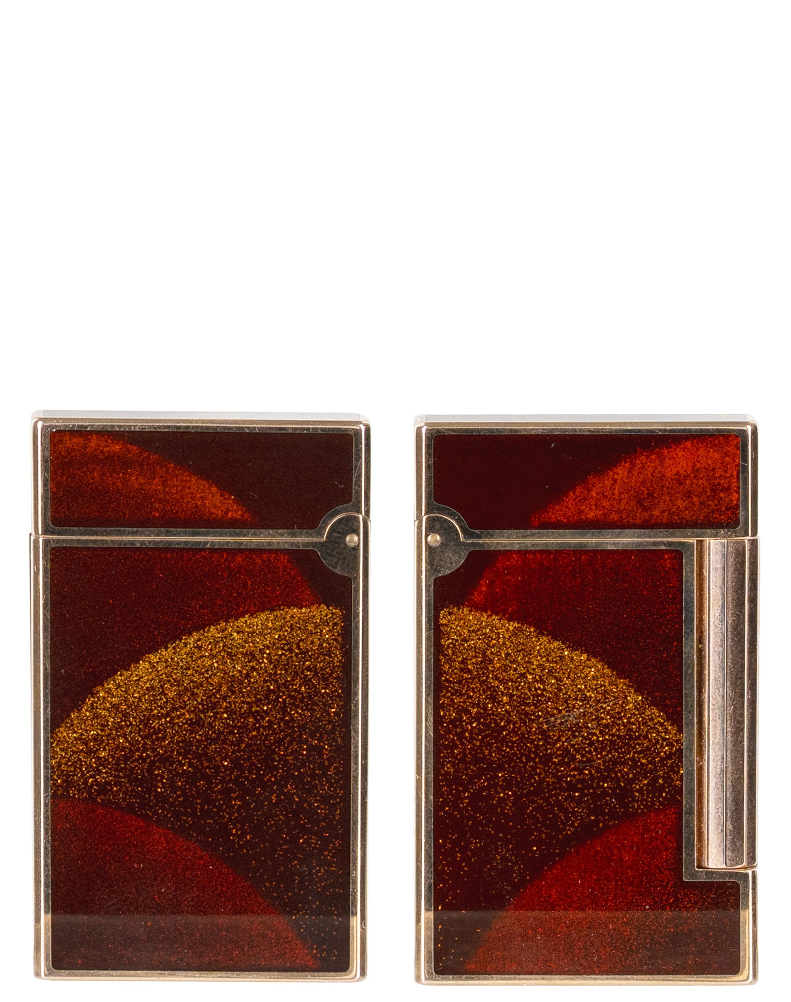 Dupont - Gold filled lighter: Dupont Gold filled lighter Description (FR): Briquet signé dupont série 89BKV01, avec boite. Description (EN): Lighter signed Dupont series 89BKV01, with box. Dimension (PO): 5,3 cm x 3,2 cm x