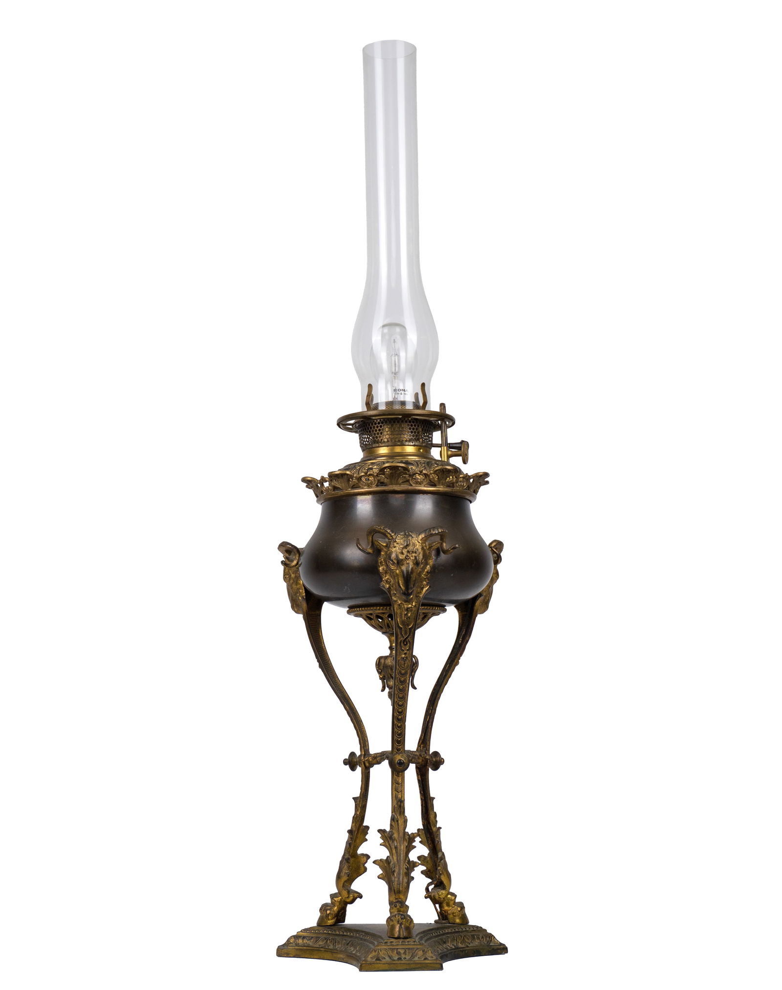 Bradley & Hubbard - Electrified oil lamp - XIXe siècle (1 of 4)