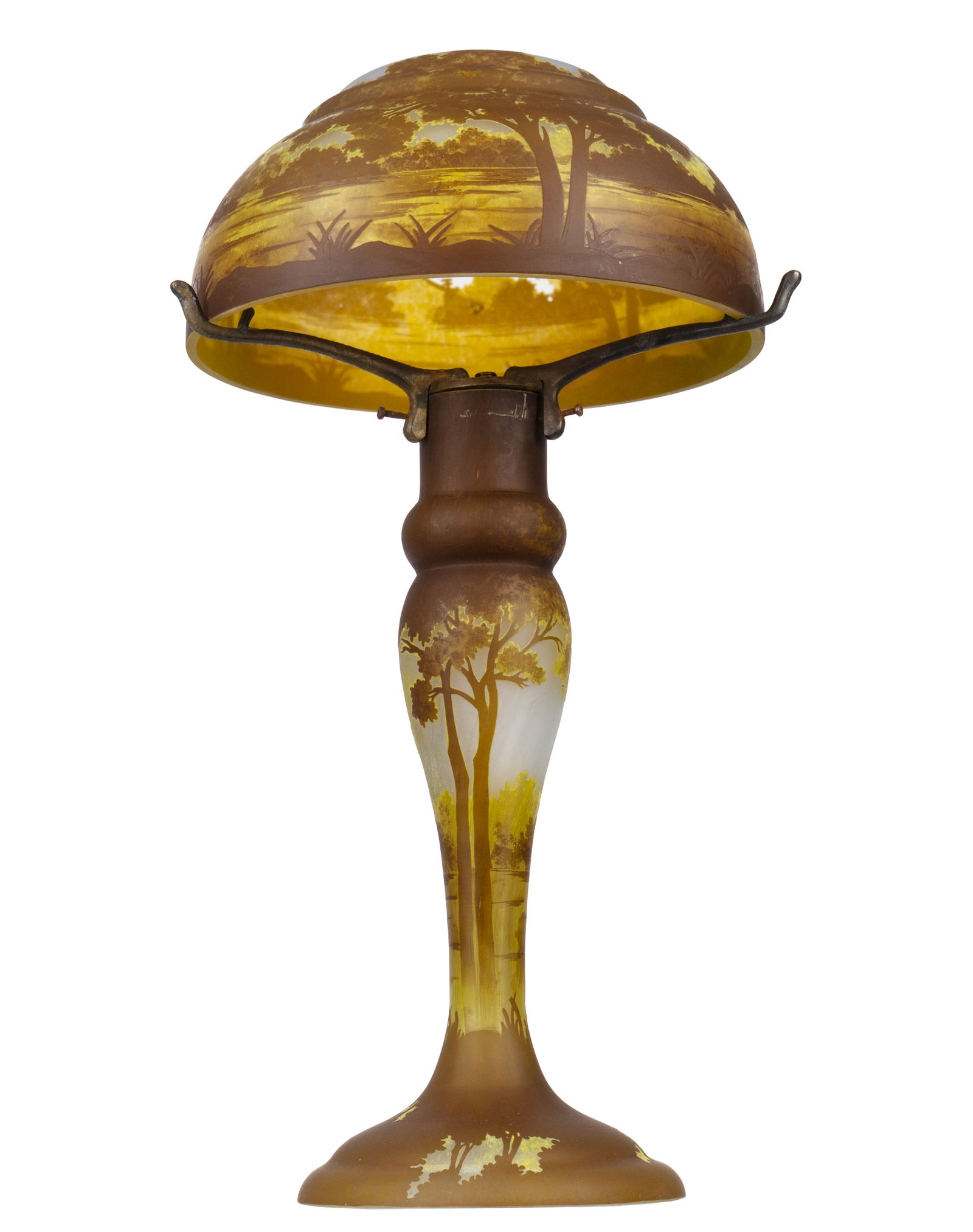 Daum - Cameo glass lamp - Début XXe siècle (1 of 3)