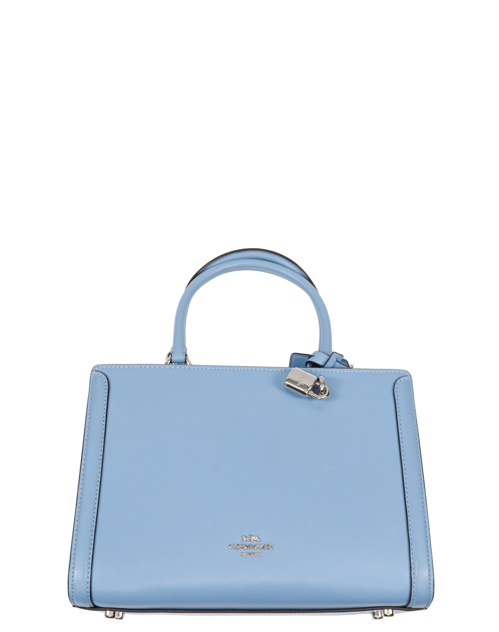 Coach - Coach Leather Crossbody Handbag in Sky Blue (1 of 2)