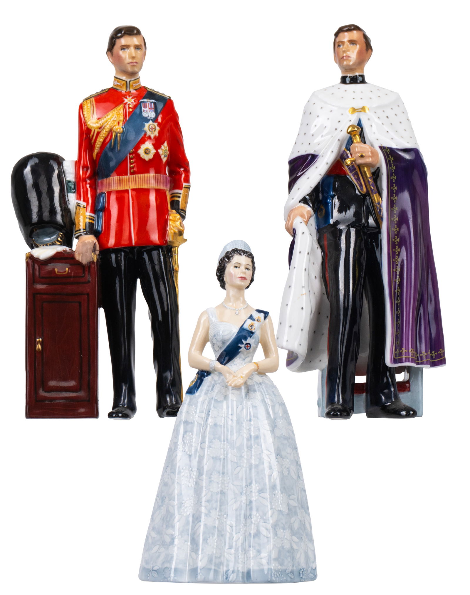 Royal Doulton - Set of 3 royal figurines from Royal Doulton - 1972 à 1981 (1 of 4)